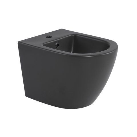 Біде підвісне Qtap Robin 515x370x350 мм, Anthracite QT13551381GAN SD00054284 фото