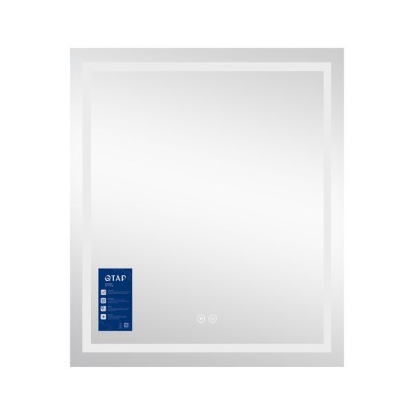 Дзеркало Qtap Mideya (MI1) 700х800 з LED-підсвічуванням Touch, з антизапотіванням, димером QT2078DCF7080W SD00051747 фото