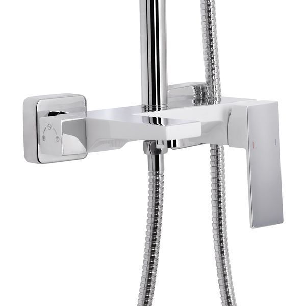 Душова система універсальна Qtap Gemini на три споживача (з виливом) QTGEM111CRW45687 Chrome/White SD00051811 фото