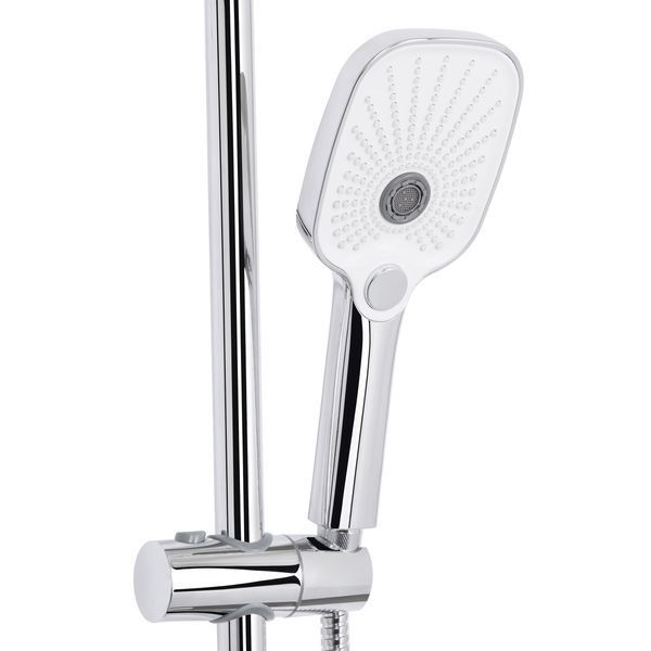 Душова система універсальна Qtap Gemini на три споживача (з виливом) QTGEM111CRW45687 Chrome/White SD00051811 фото