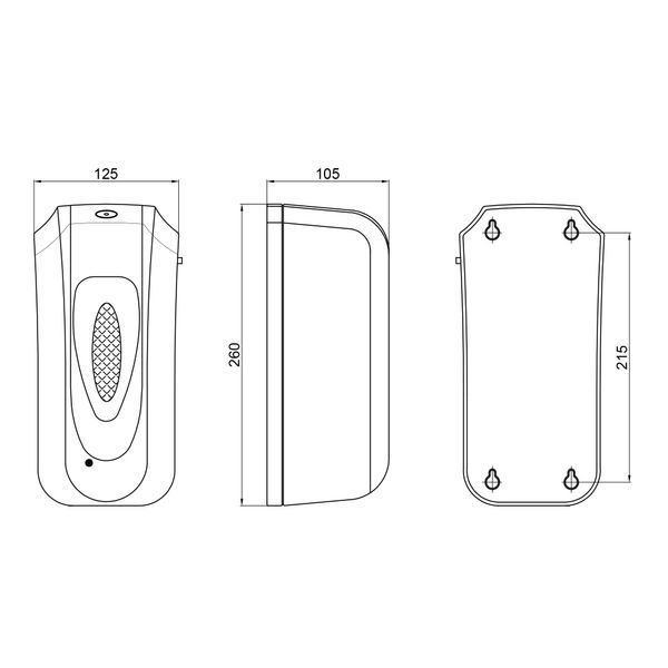 Дезінфектор Qtap Pohodli 6V безконтактний DZ600WP White (Dezinfektor) SD00042882 фото