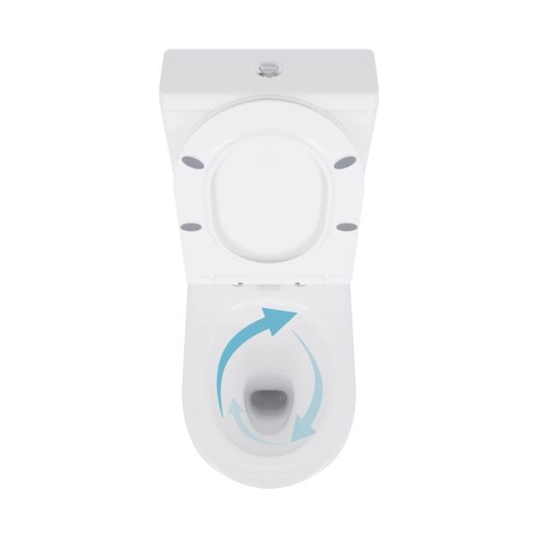 Унітаз підлоговий Qtap Swan Eco Ultra Quiet з сидінням Soft-close 640x360x835 мм QTSWA27W48748 White SD00054872 фото