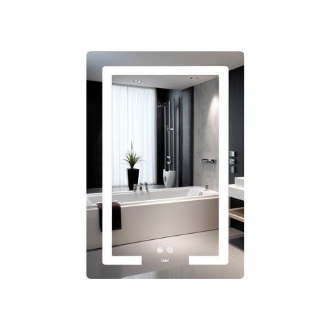 Дзеркало Lidz Kubis (KU2) 600х800 з LED-підсвічуванням Touch, з антизапотіванням, з димером, рег. яскравості LD78LF937608048449 SD00054573 фото
