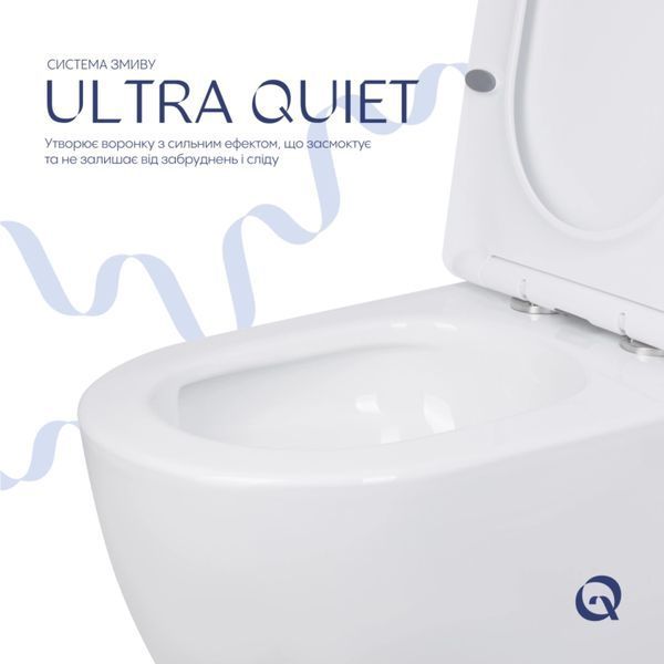 Унітаз підлоговий Qtap Jay Eco Ultra Quiet з сидінням Soft-close 640x360x835 мм QTJAY27W48749 White SD00054873 фото