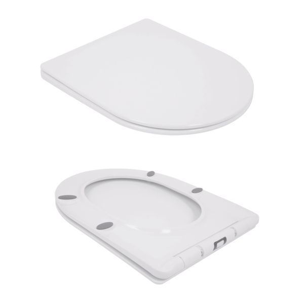 Унітаз підлоговий Qtap Jay Eco Ultra Quiet з сидінням Soft-close 640x360x835 мм QTJAY27W48749 White SD00054873 фото