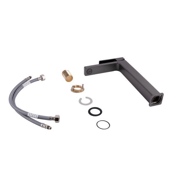 Змішувач для раковини Qtap Gemini високий QTGEM269GMB45680 Gunmetal Black PVD SD00051804 фото