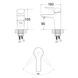Змішувач для раковини Lidz Tani 0011F1 (k40) LDTAN001F1CRM44959 Chrome SD00051083 фото 2