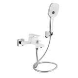 Змішувач для ванни Qtap Gemini (з душовим гарнітуром) QTGEM259CRW45683 Chrome/White SD00051807 фото