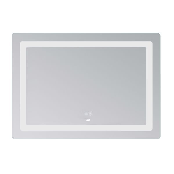 Дзеркало Lidz Kubis (KU2) 1000х800 з LED-підсвічуванням Touch, з антизапотіванням, з димером, рег. яскравості LD78LF6141008048450 SD00054574 фото