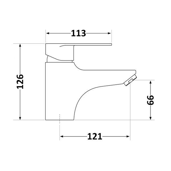 Змішувач для раковини Lidz Tani 001F1 (k40) LDTAN001F1CRM44957 Chrome SD00051081 фото