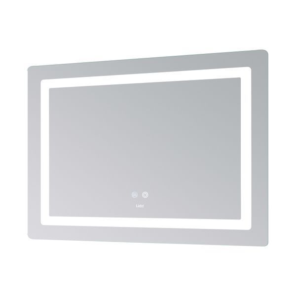 Дзеркало Lidz Kubis (KU2) 1000х800 з LED-підсвічуванням Touch, з антизапотіванням, з димером, рег. яскравості LD78LF6141008048450 SD00054574 фото