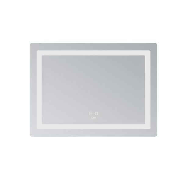 Дзеркало Lidz Kubis (KU2) 700х500 з LED-підсвічуванням Touch, з антизапотіванням, з димером, рег. яскравості LD78LF90448486 SD00054610 фото