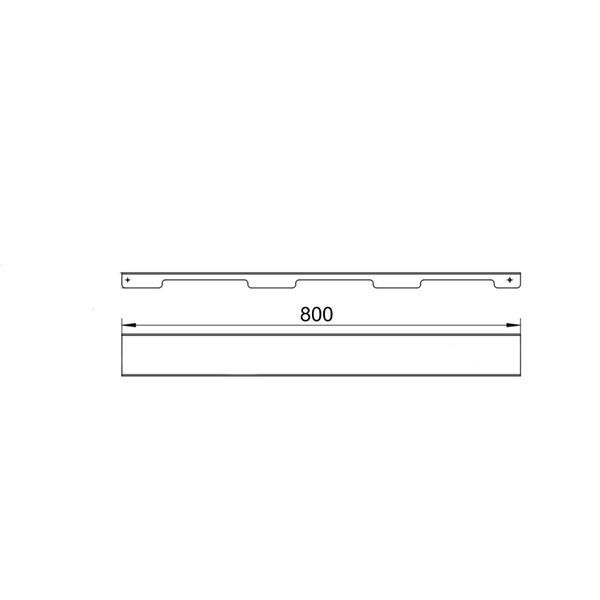 Решітка для лінійного трапу SUS304 Grate FA800 (NKS) Qtap SD00053576 фото