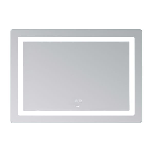 Дзеркало Lidz Kubis (KU2) 1000х800 з LED-підсвічуванням Touch, з антизапотіванням, з димером, рег. яскравості LD78LF6141008048450 SD00054574 фото