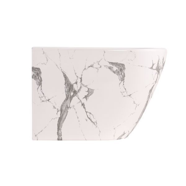 Біде підвісне Qtap Robin 515x370x350 мм, Marble QT13551381GMR SD00054287 фото