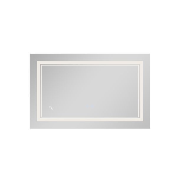 Дзеркало Qtap Cardinal (CA1) 800х500 з LED-підсвічуванням Touch, з антизапотіванням, з димером, рег. темп. кольору (3000-6500K) Reverse QT0478C5080 SD00052322 фото