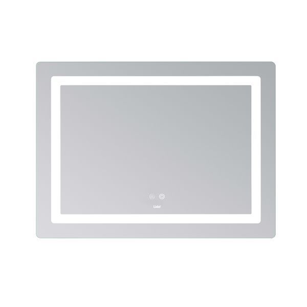 Дзеркало Lidz Kubis (KU2) 900х700 з LED-підсвічуванням Touch, з антизапотіванням, з димером, рег. яскравості LD78LF90448452 SD00054576 фото