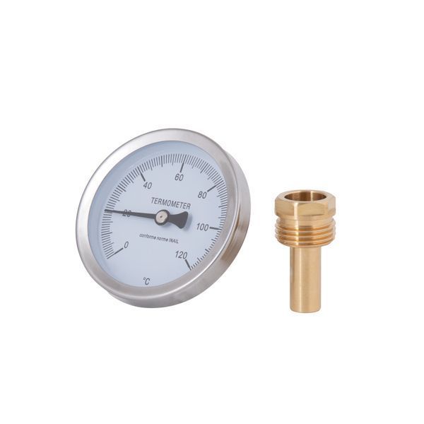 Термометр Thermo Alliance Standart 120&deg;С 63 мм 1/2", заднє підключення SD17440MM SD00021365 фото
