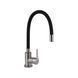 Змішувач для кухні Brinex Pure 015F3 з гнучким виливом Nickel/Black BRIPUR015F3NKB SD00053183 фото 1