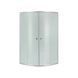Душова кабіна Latwa SC80x80.SAT.HIGH.FR полукругла, скло Frost 4 мм + Душовий піддон KAPIELKA ST80x80x41, з панеллю Lidz SD00050787 фото 3