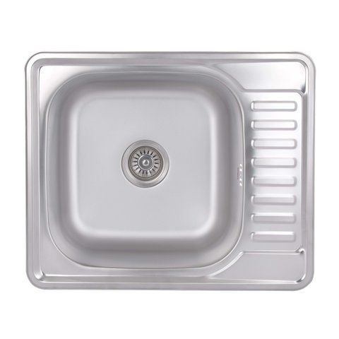 Кухонна мийка Brinex 5848 0,8 мм Satin (BRIN5848SAT08) SD00054091 фото