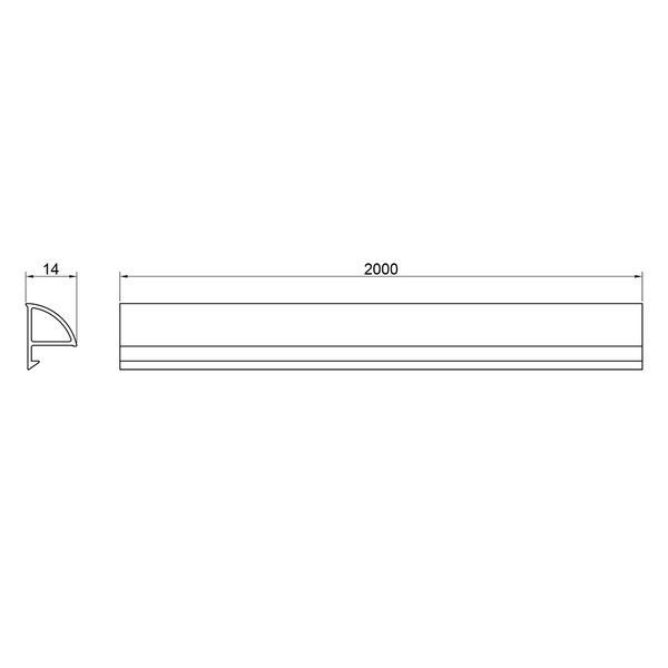 Декоративна планка для піддона та ванни Qtap Water cover WHI60201401 SD00046531 фото