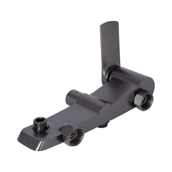 Душова система для душу Qtap Slavonice на два споживача QTSLA110GMB45913 Gunmetal Black PVD SD00052037 фото