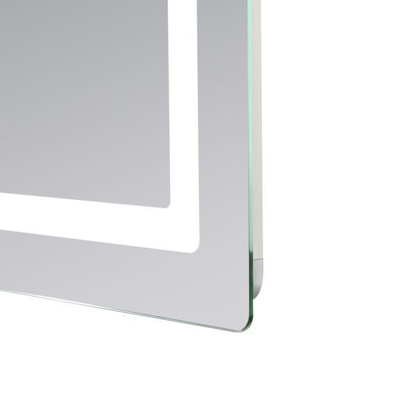 Дзеркало Lidz Kubis (KU2) 800х600 з LED-підсвічуванням Touch, з антизапотіванням, з димером, рег. яскравості LD78LF9048060 SD00054570 фото