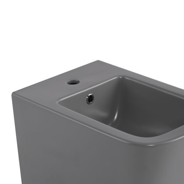Біде підвісне Qtap Tern 520x350x330 мм, Stone grey QT17551303GSG SD00054293 фото