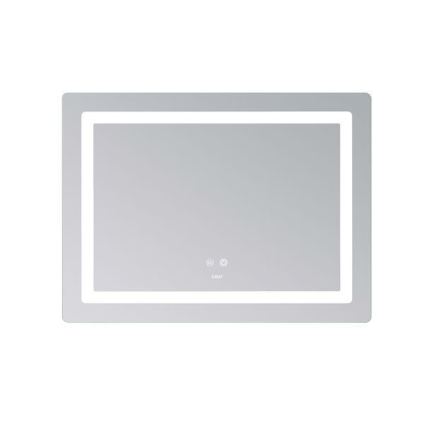 Дзеркало Lidz Kubis (KU2) 800х600 з LED-підсвічуванням Touch, з антизапотіванням, з димером, рег. яскравості LD78LF9048060 SD00054570 фото