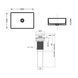 Комплект Qtap Tern: Раковина накладна прамокутна 610x350x135 мм WHITE + Донний клапан PU02 SD00053428 фото 2
