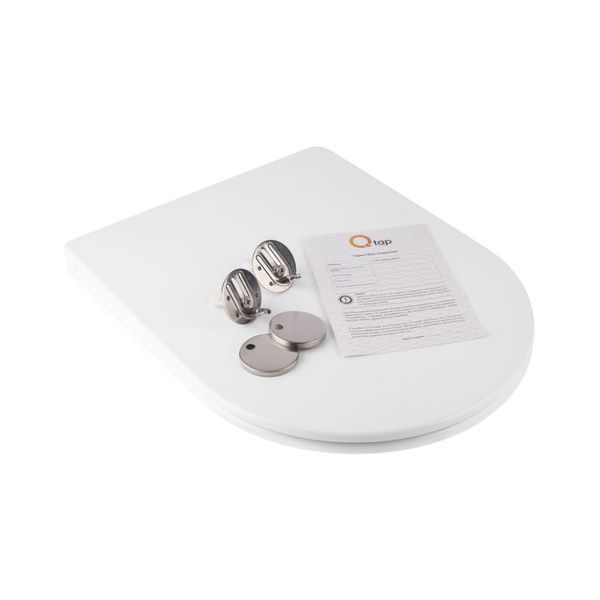 Сидіння для унітаза Qtap (Jay 520,640, Swan 520,640) з мікроліфтом Slim QT1699SC5176W SD00038757 фото