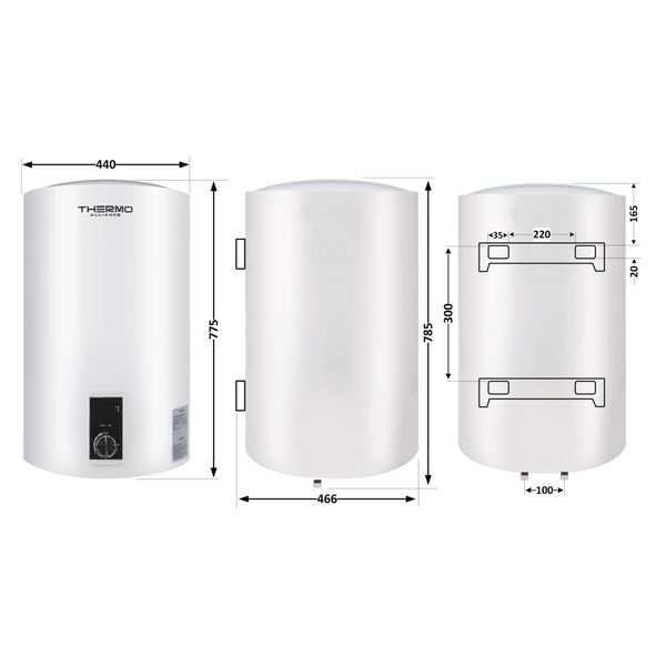 Водонагрівач електричний Thermo Alliance 80 л вертикальний, сухий ТЕН 2,0 кВт D80V20J3(D)K SD00042040 фото