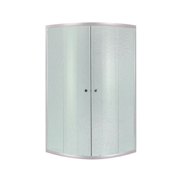 Душова кабіна Lidz Latwa SC80x80.SAT.LOW.FR, скло Frost 4 мм + Lidz Душовий піддон KAPIELKA ST80x80x15 SD00051437 фото