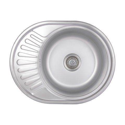 Кухонна мийка Brinex 5745 0,8 мм Satin (BRIN5745SAT08) SD00054088 фото