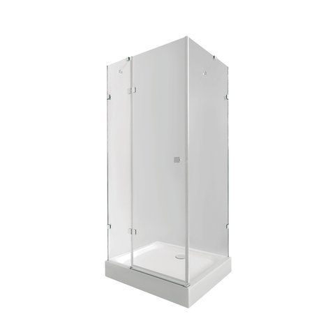 Набір Qtap душова кабіна Capricorn CRM1099SC6 Clear 2020x900x900 мм + піддон Tern 309912C 90x90x12 см з сифоном SD00048932 фото