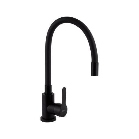 Змішувач для кухні Brinex Pure 015F3 з гнучким виливом Black Matt BRIPUR015F3BLM SD00053185 фото