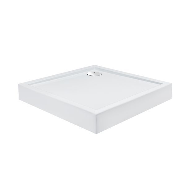 Набір Qtap душова кабіна Capricorn CRM1099SC6 Clear 2020x900x900 мм + піддон Tern 309912C 90x90x12 см з сифоном SD00048932 фото