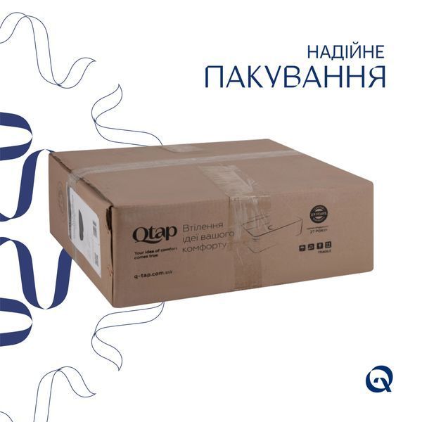 Раковина-чаша Qtap Kolibri 400x400x140 Matt black QT10112144MBMBN SD00052883 фото