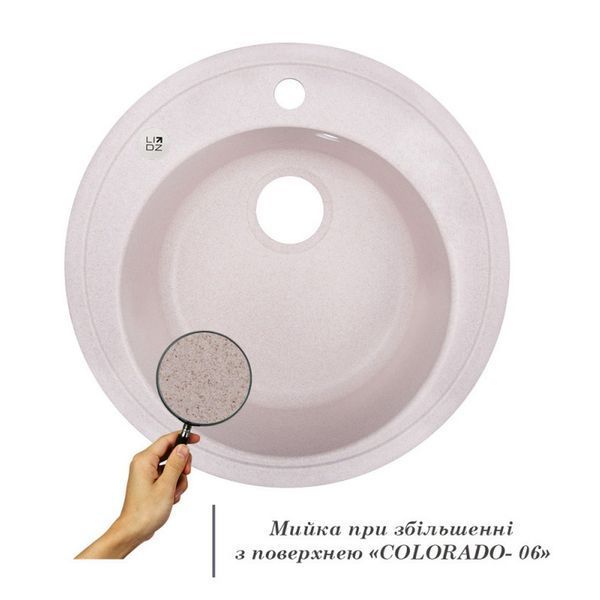 Кухонна мийка Lidz D510/200 COL-06 (LIDZCOL06D510200) SD00039817 фото