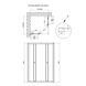 Душова кабіна Qtap Pisces CRM107-9SP5 75-90x75-90 см, скло Pear 5 мм без піддона SD00045270 фото 2
