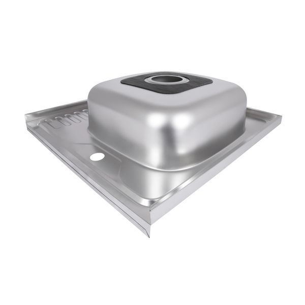 Кухонна мийка Brinex 6060-R 0,6 мм Satin (BRIN6060RSAT06) SD00054107 фото