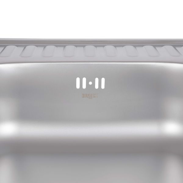 Кухонна мийка Brinex 6060-R 0,6 мм Satin (BRIN6060RSAT06) SD00054107 фото