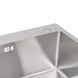 Мийка для кухні з двома чашами інтегрована Lidz Handmade H7843 (LDH7843BRU35387) Brushed Steel 3,0/1,0 мм SD00041491 фото 6