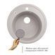 Кухонна мийка Lidz D510/200 GRA-09 (LIDZGRA09D510200) SD00039818 фото 3