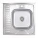 Кухонна мийка Brinex 6060-R 0,6 мм Satin (BRIN6060RSAT06) SD00054107 фото 1