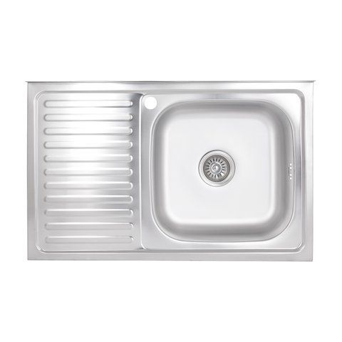 Кухонна мийка Brinex 5080-R 0,6 мм Satin (BRIN5080RSAT06) SD00054102 фото