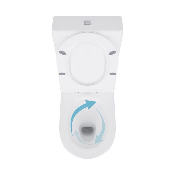 Унітаз підлоговий Qtap Swan Ultra Quiet з сидінням Soft-close 640x360x835 мм QT16222182TW White SD00053263 фото
