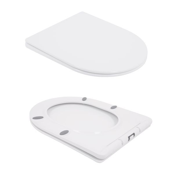 Унітаз підлоговий Qtap Swan Ultra Quiet з сидінням Soft-close 640x360x835 мм QT16222182TW White SD00053263 фото