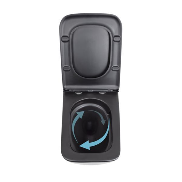 Унітаз підвісний Qtap Gemini безободковий з сидінням Soft-close QT2533076EUQMB SD00051555 фото